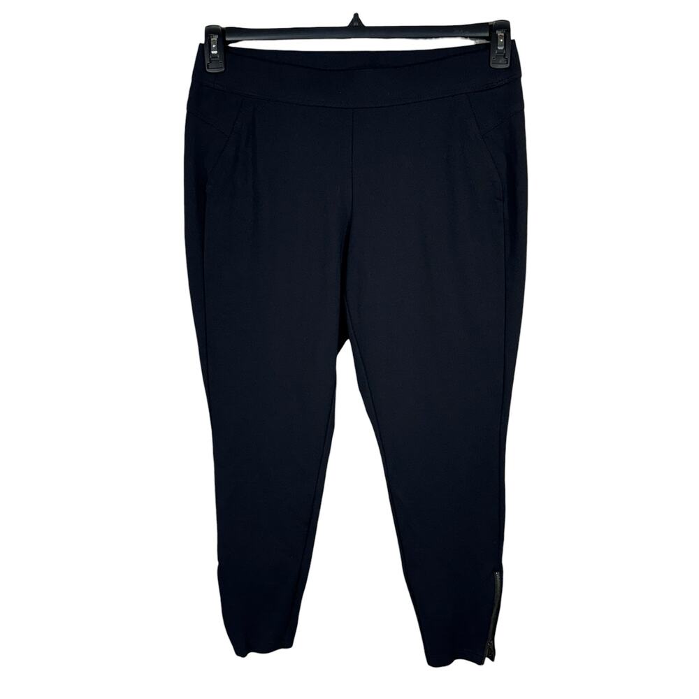 Lane Bryant SZ 14/16 Ankle Zip Ponte Leggings Pants Pull-On Mid-Rise Flat Front